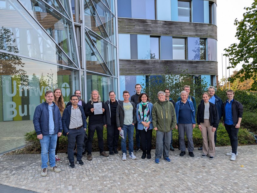 ITMS User Meeting, September 2024, Umweltbundesamt, DessauParticipants (from left to right): Dr. Fabian Maier, Maya Harms, Saqr Munassar, Dr. Stephan Henne, Dr. Roland Fuß, Kerstin Martens, Stefan Feigenspan, Dr. Valentin Bruch, Dr. Andrea Kaiser-Weiss, Dr. Christian Mielke, Dr. Hannes Imhof, Dr. Thomas Koch, Dr. Clemens Scheer, Elena Zwerschke, Dr. Heinrich Bovensmann, Lukas Häffner. ITMS User Meeting, September 2024, Umweltbundesamt, DessauParticipants (from left to right): Dr. Fabian Maier, Maya Harms, Saqr Munassar, Dr. Stephan Henne, Dr. Roland Fuß, Kerstin Martens, Stefan Feigenspan, Dr. Valentin Bruch, Dr. Andrea Kaiser-Weiss, Dr. Christian Mielke, Dr. Hannes Imhof, Dr. Thomas Koch, Dr. Clemens Scheer, Elena Zwerschke, Dr. Heinrich Bovensmann, Lukas Häffner.