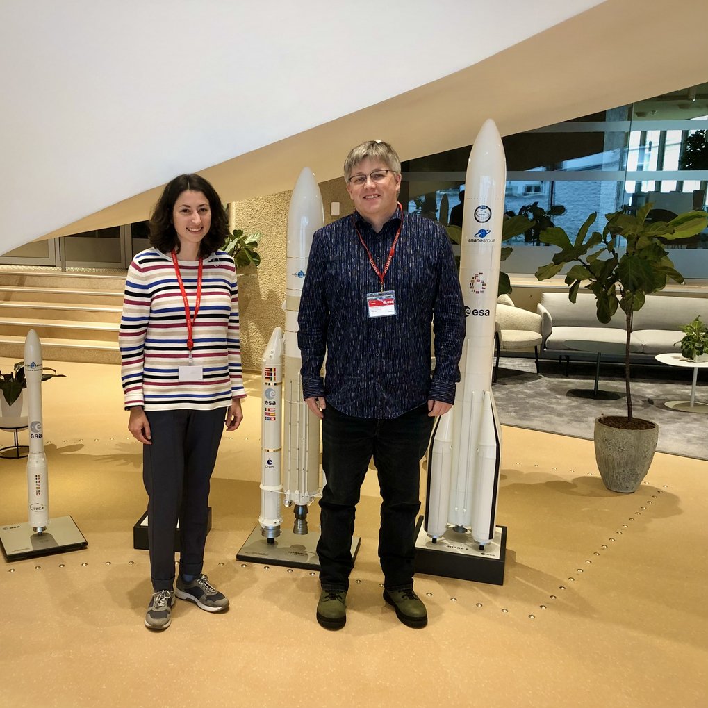 Links: Dr Beatrice Ellerhoff (DWD); Rechts: Dr. Christian Mielke (UBA)