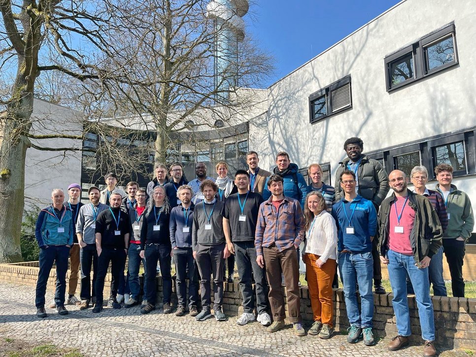 Group picture of the workshop participants for agricultural management in greenhouse gas modelling.